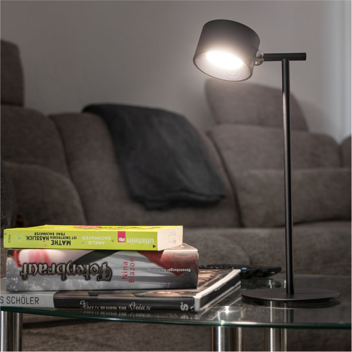 LED's Light 3-in-1 Draadloos Oplaadbaar Spotje - Tafellamp, Klemlamp & Wandlamp - Zwart Tafellampen Led.nl
