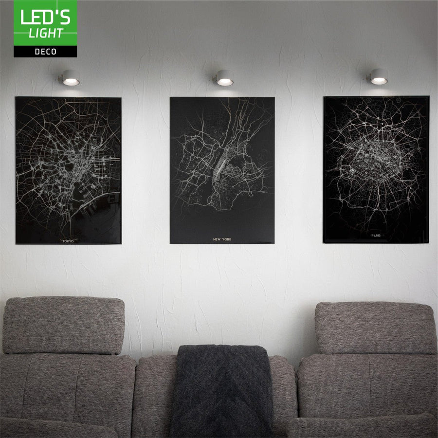 LED's Light 3-in-1 kabellose wiederaufladbare Lampe mit magnetischer Wandhalterung, Sockel und Klemme - Weiß - lidstore.shop