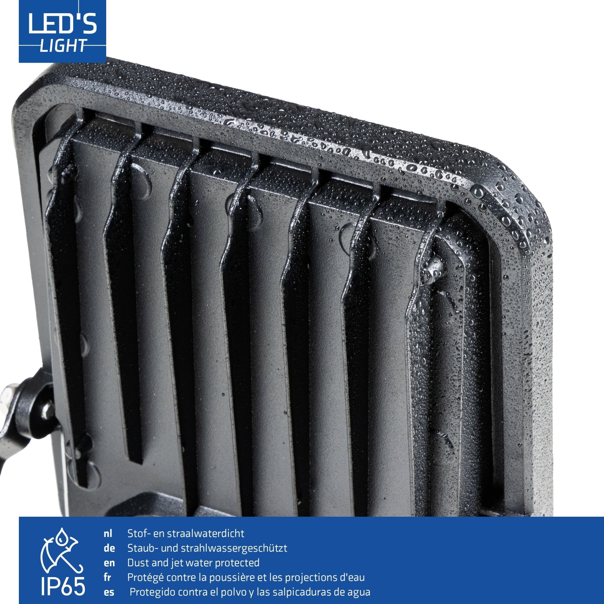 LED's Light Buitenlamp schijnwerper floodlight met bewegingssensor 7000lm - binnen en buiten - 50W Schijnwerpers LED.nl