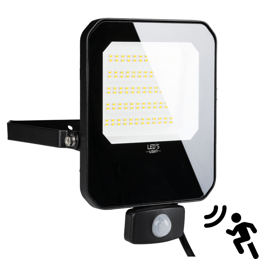 LED-Außenstrahler mit Bewegungsmelder, 7000 lm – für Innen und Außen – 50 W - lidstore.shop