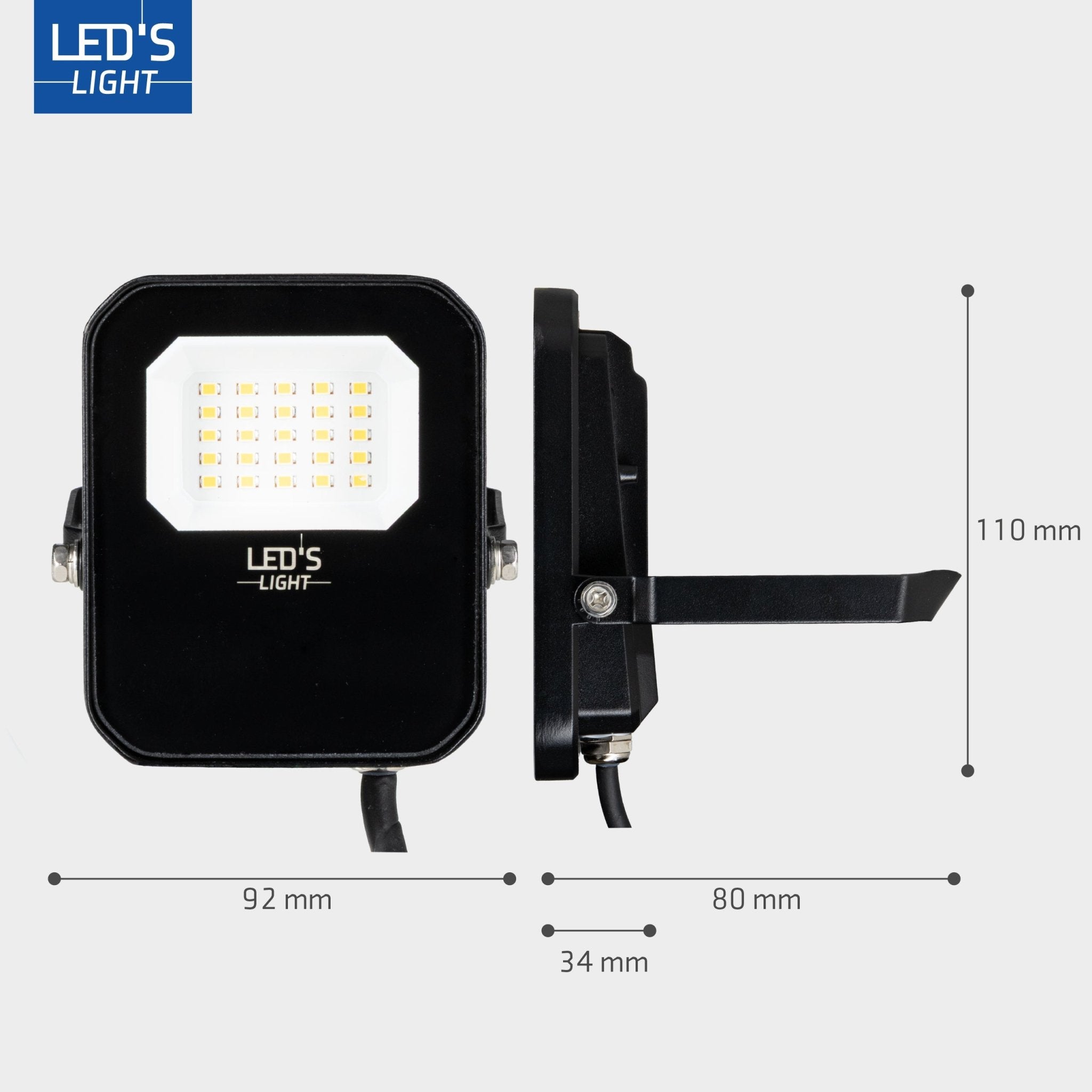 LED's Light Buitenlamp schijnwerper 1400 - voor binnen en buiten - 10W Schijnwerpers LED.nl