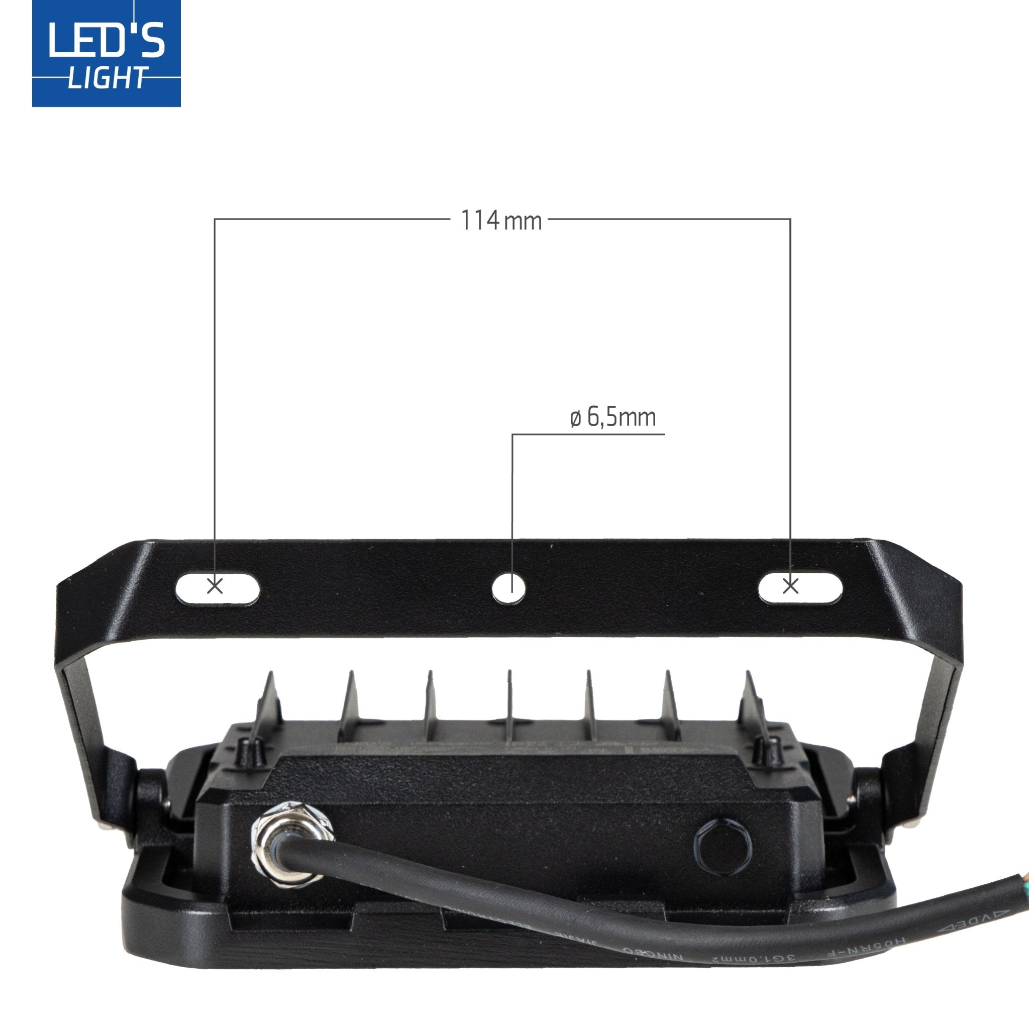 LED's Light Buitenlamp schijnwerper floodlight 7000lm - voor binnen en buiten - 50W Schijnwerpers LED.nl