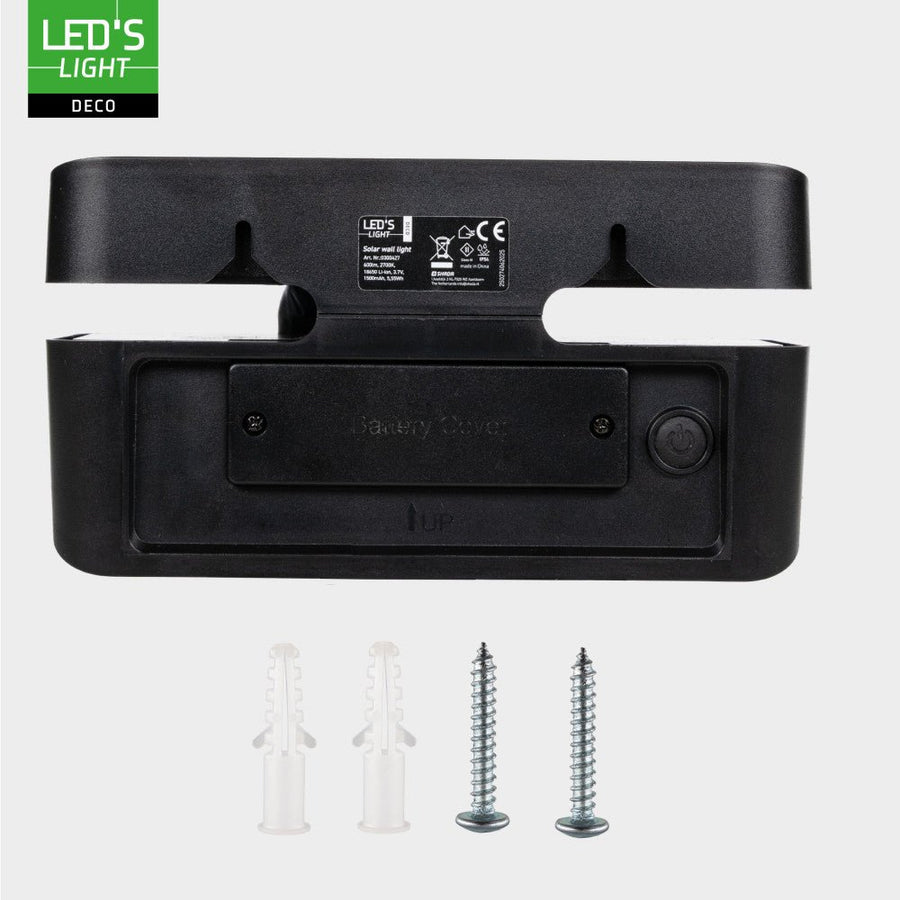 LED-Solar-Außenleuchte Light Deco – 600 lm, 2700 K – Schwarz – IP54 – Sensor - lidstore.shop