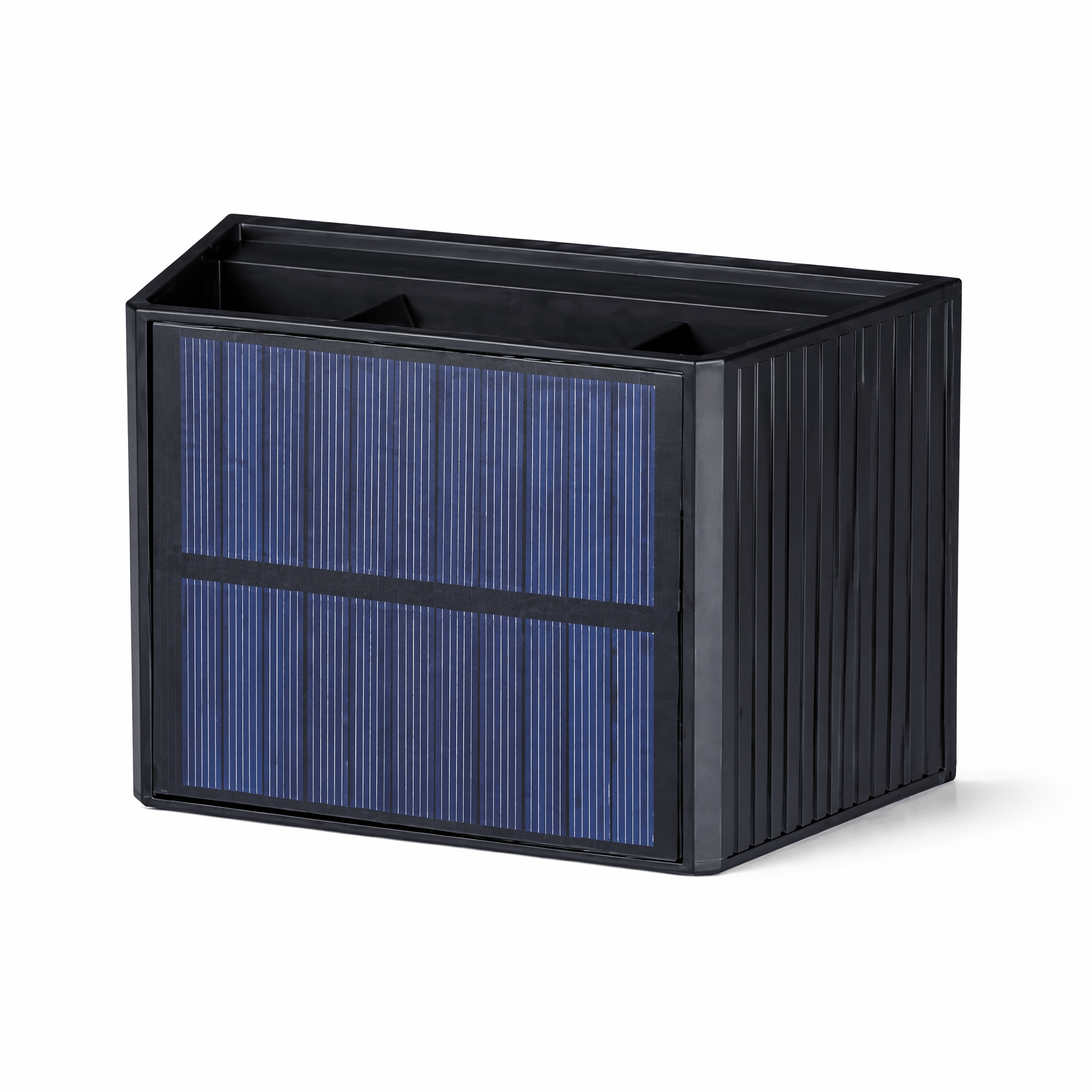 LED's Light draadloze Solar Buitenlamp met sensor - Schijnt beneden en boven - Wandlamp zonne-energie - Zwart Buitenlampen LED.nl