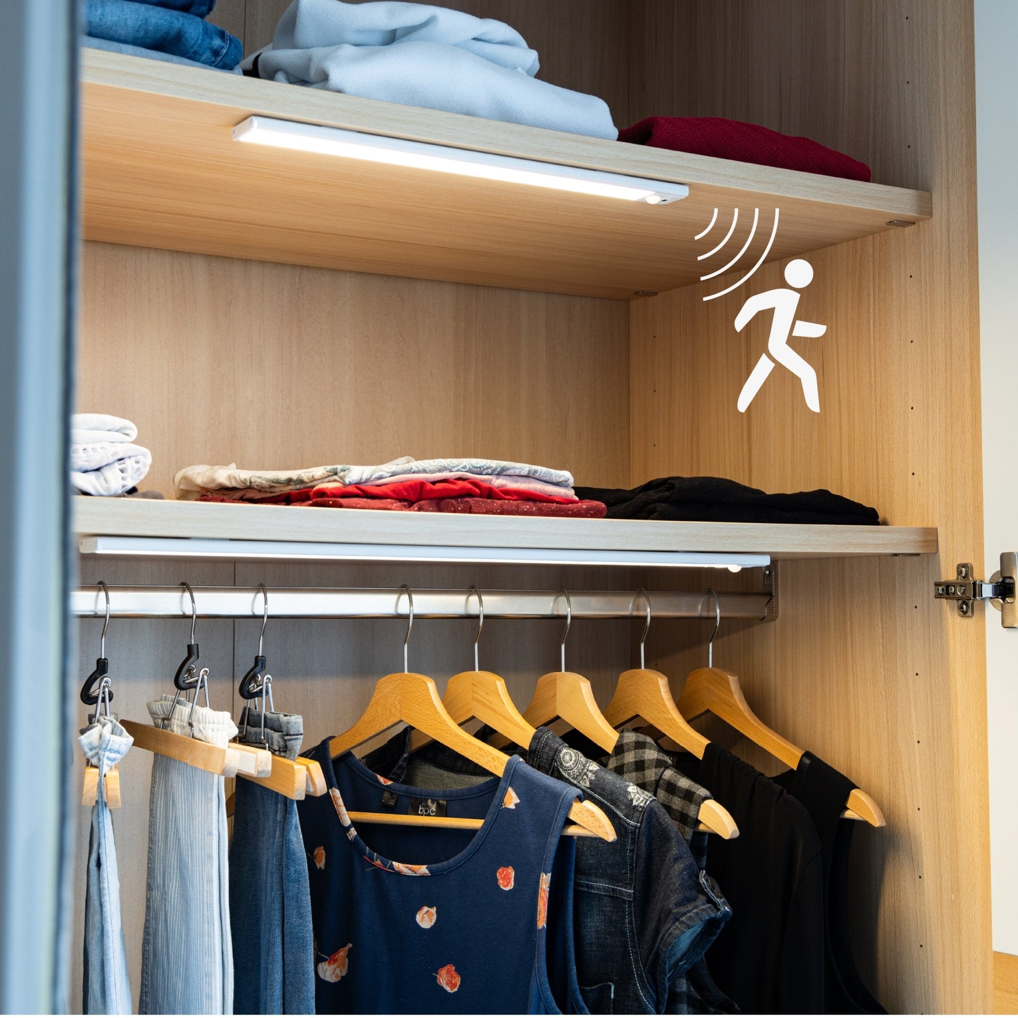 LED's Light Kastverlichting met sensor 40 cm - Oplaadbaar en draadloos - zwaai- en bewegingssensor - wit Kastverlichting LED.nl