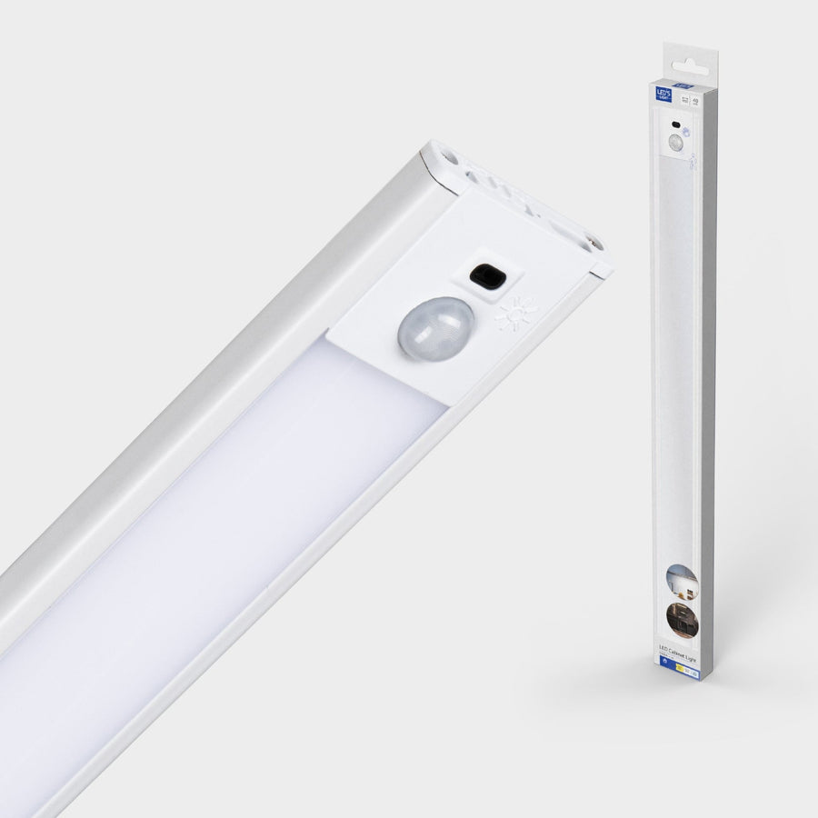 LED's Light Schrankbeleuchtung mit Sensor 40 cm - Wiederaufladbar und kabellos - Schwenk- und Bewegungssensor - weiß - lidstore.shop