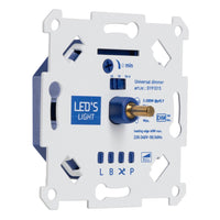 LED's Light Led Dimmer Inbouw – Universele Dimmer Geschikt voor Alle Led Verlichting - 250W - Traploos dimmen - Fase-Afsnijding & Fase-Aansnijding LED.nl