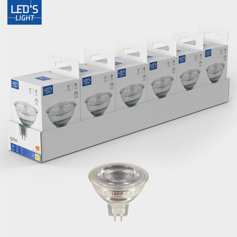 LED's Light LED-Lampe mit GU5.3-Fassung - Dimmbar Warmweiß - 7W ersetzt 50W - MR16 - lidstore.shop