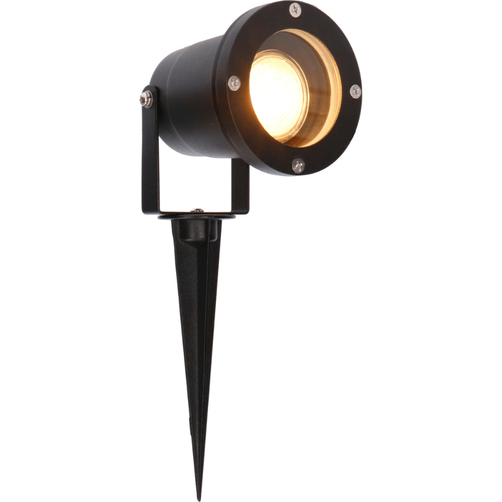 LED's Light LED Prikspot met Stekker - Kantelbaar - GU10 fitting - IP54 - Model Melfi - Zwart Prikspotjes LED.nl