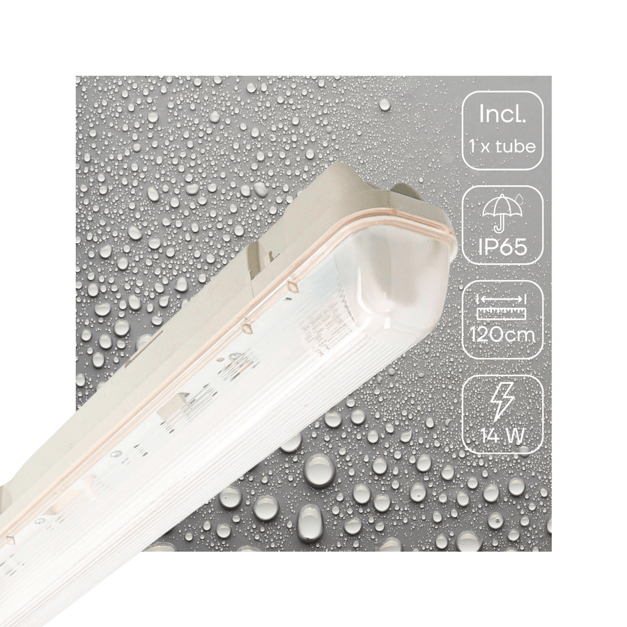 LED's Light LED TL fixture with sensor 120 cm - Motion sensor and night sensor - Waterproof - 2100 lm - LED.nl