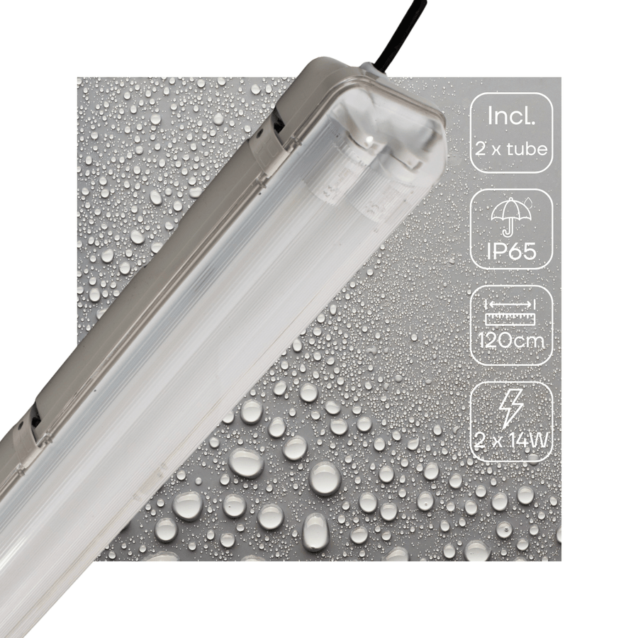 LED's Light LED TL light bar with sensor 120 cm - Motion sensor and night sensor - Waterproof - 4200 lm - LED.nl