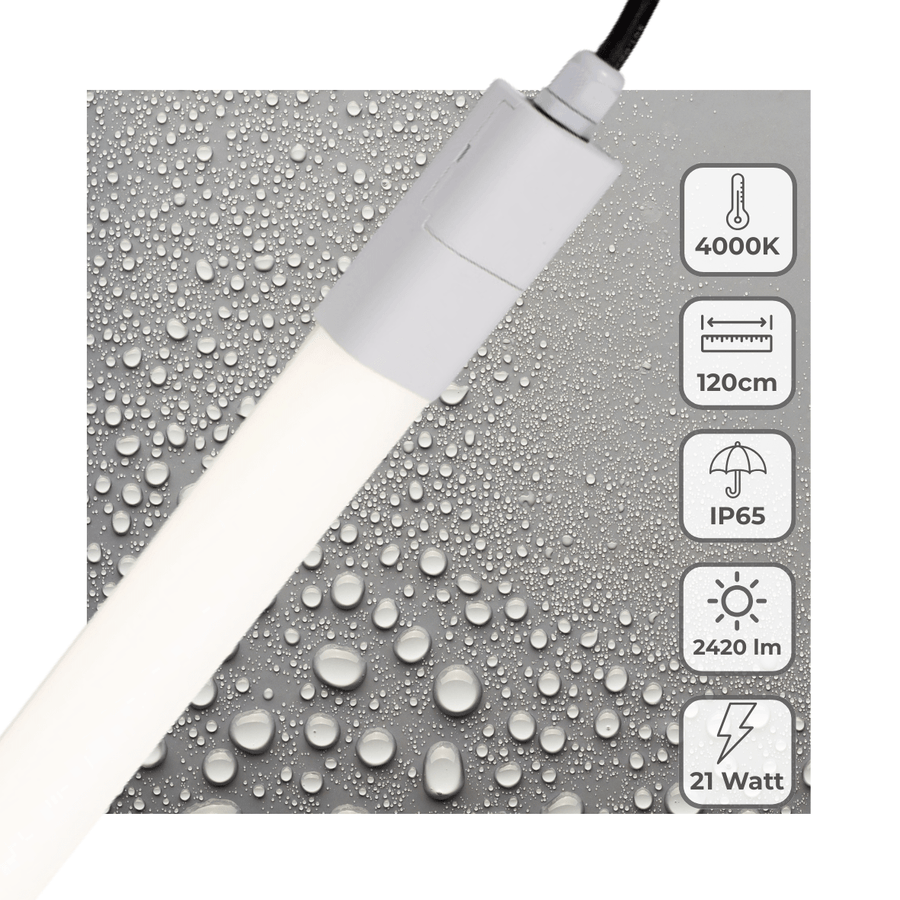 LED's Light LED TL Beleuchtung komplett 120 cm - Für den Außen- und Innenbereich geeignet - 2420 lm - lidstore.shop