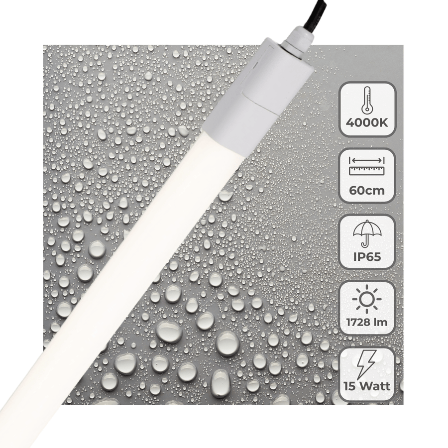 LED's Light LED TL Beleuchtung komplett 60 cm - Für den Außen- und Innenbereich geeignet - 1725 lm - lidstore.shop