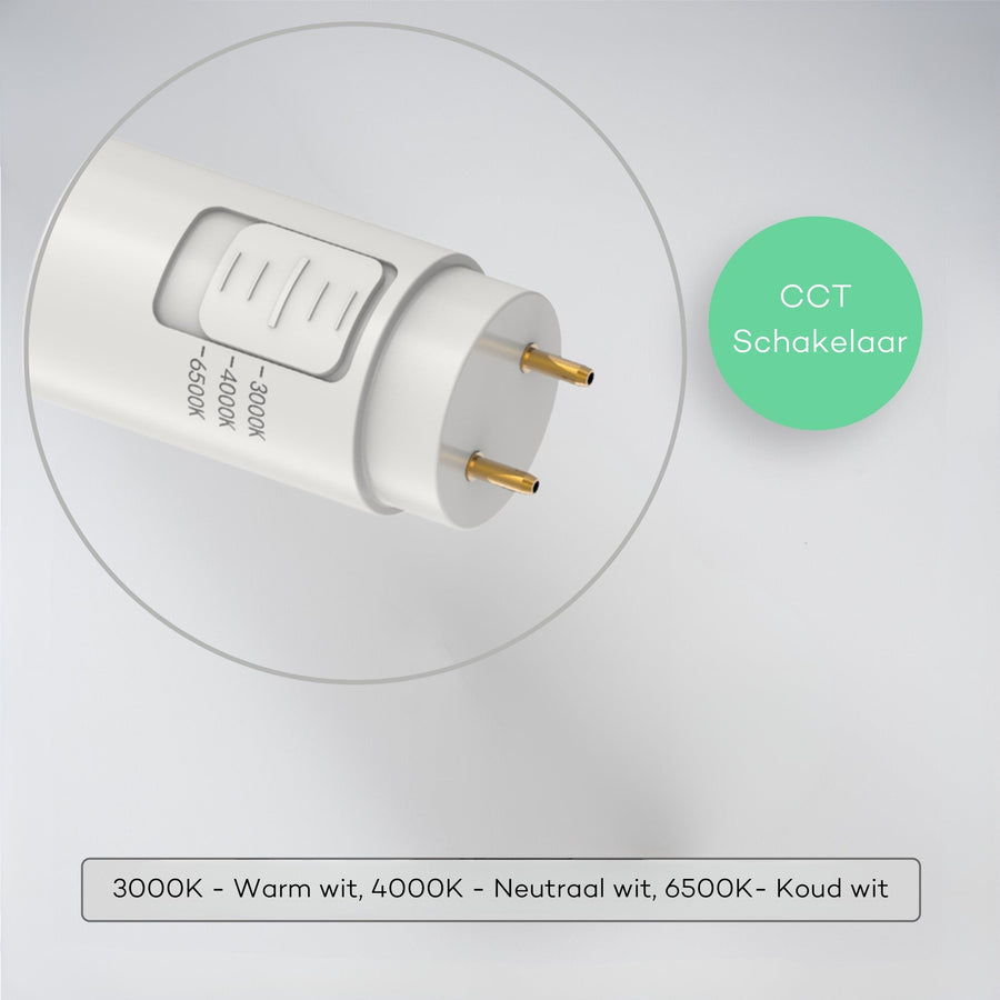 LED-Licht LED-TL-Beleuchtung komplett mit LED-TL-Röhre 120 cm - 3 Lichtfarben - 18 W (36 W) - lidstore.shop