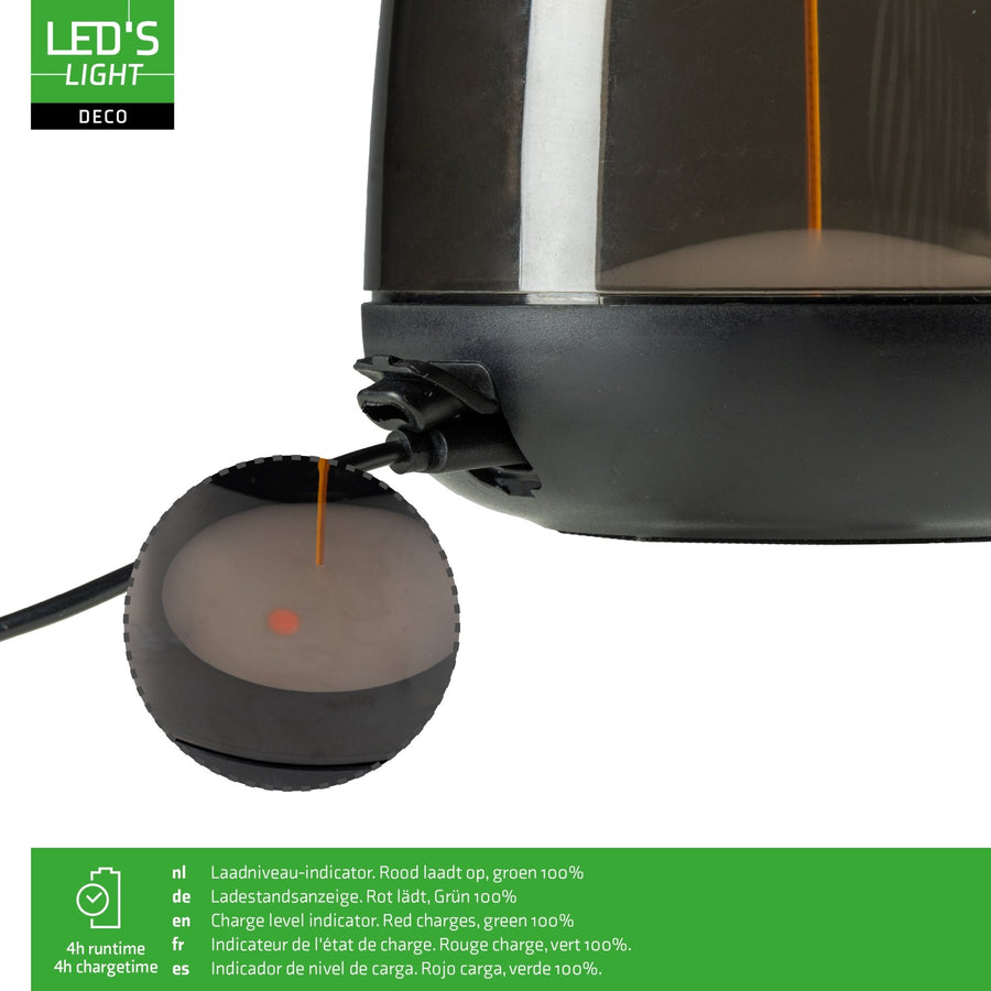 LED's Light Wiederaufladbare Tischleuchte mit Akku - Lichtspirale - Indoor &amp; Outdoor - RGBW - lidstore.shop