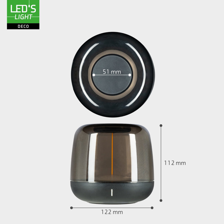 LED's Light Wiederaufladbare Tischleuchte mit Akku - Lichtspirale - Indoor &amp; Outdoor - RGBW - lidstore.shop