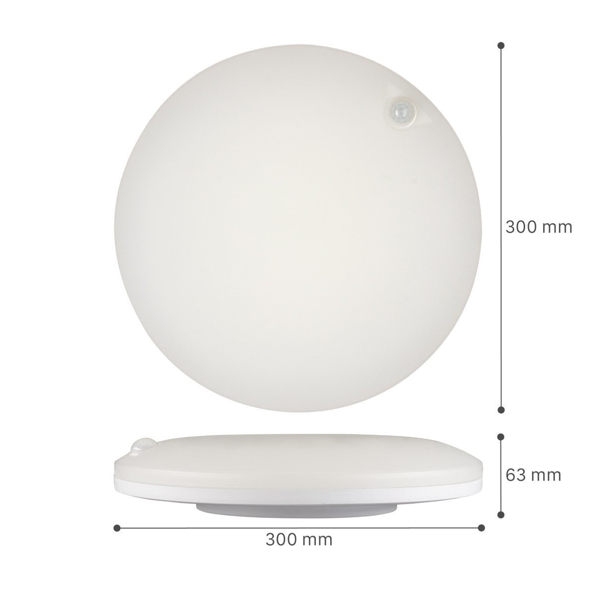 LED's Light Plafondlamp met Sensor 2100 - Bewegingsdetectie - 18W - Ø 30 cm Plafondlampen LED.nl