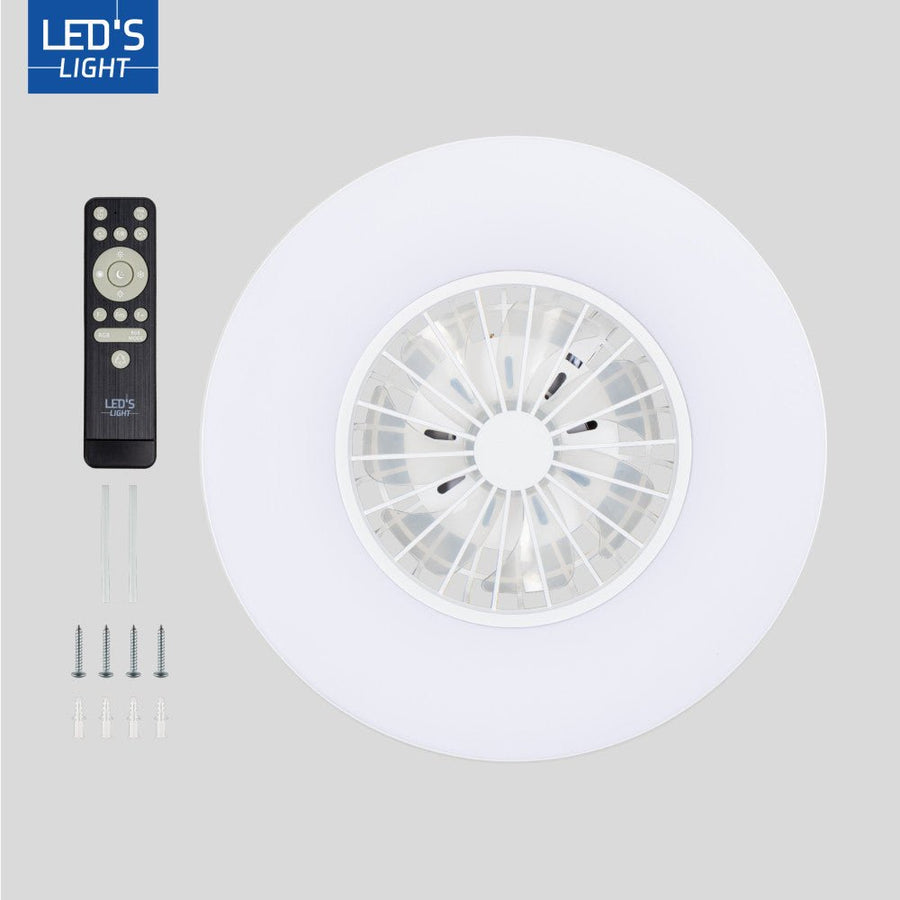 lidstore.shopckenleuchte mit Ventilator RGB - 39W 3300lm 2700K/6500K/RGB - Ø485mm IP20 - Dimmbar - lidstore.shop