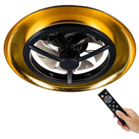 lidstore.shopckenventilator mit Lampe, goldfarben mit schwarzem Hintergrund, 55 W, 4300 lm, 1800 K/4000 K, 55 cm - lidstore.shop