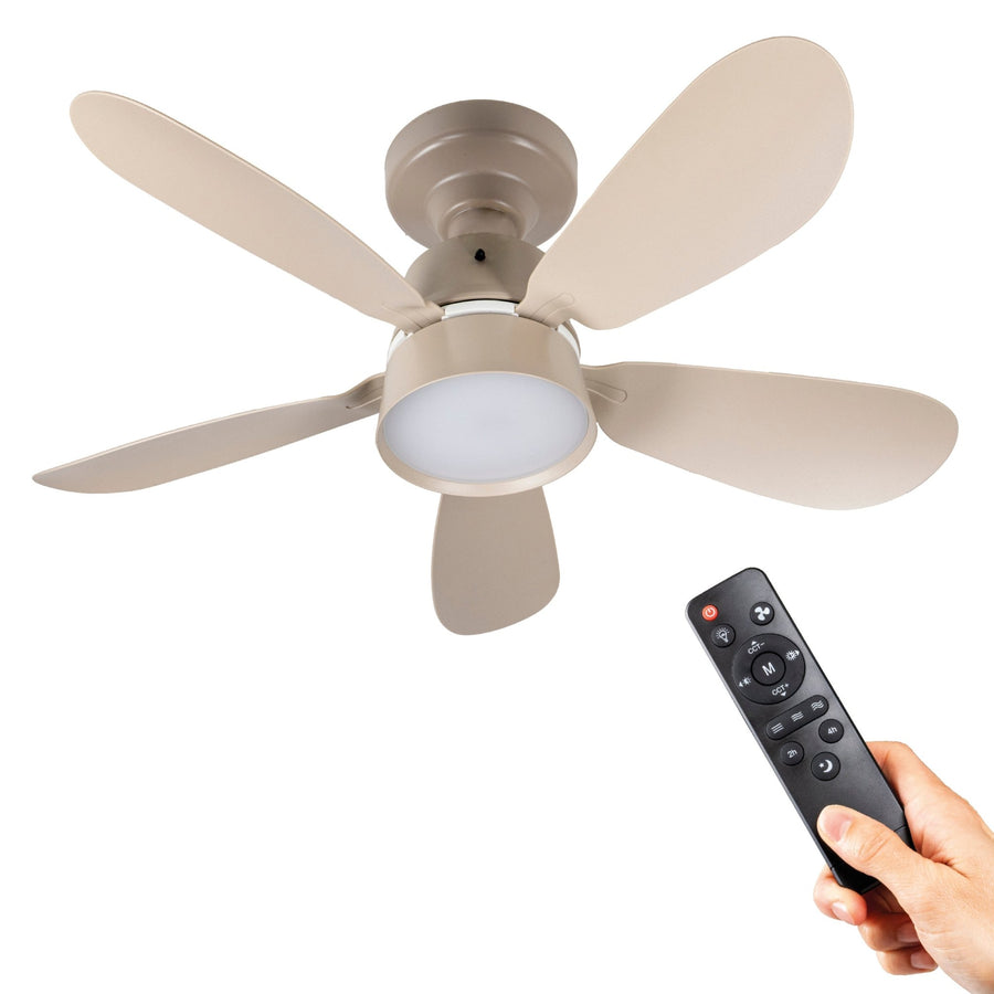 lidstore.shopckenventilator mit Lampe Taupe 25W 2600lm 2200K/6500K - 53cm - lidstore.shop