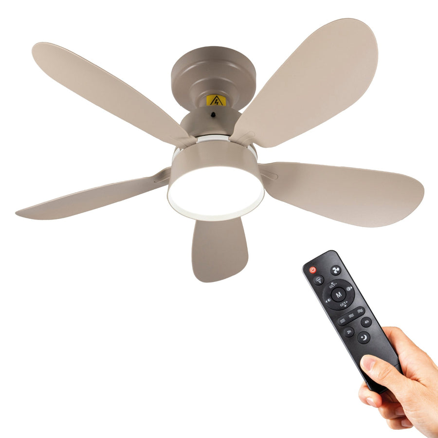 lidstore.shopckenventilator mit Lampe Taupe 25W 2600lm 2200K/6500K - 53cm - lidstore.shop
