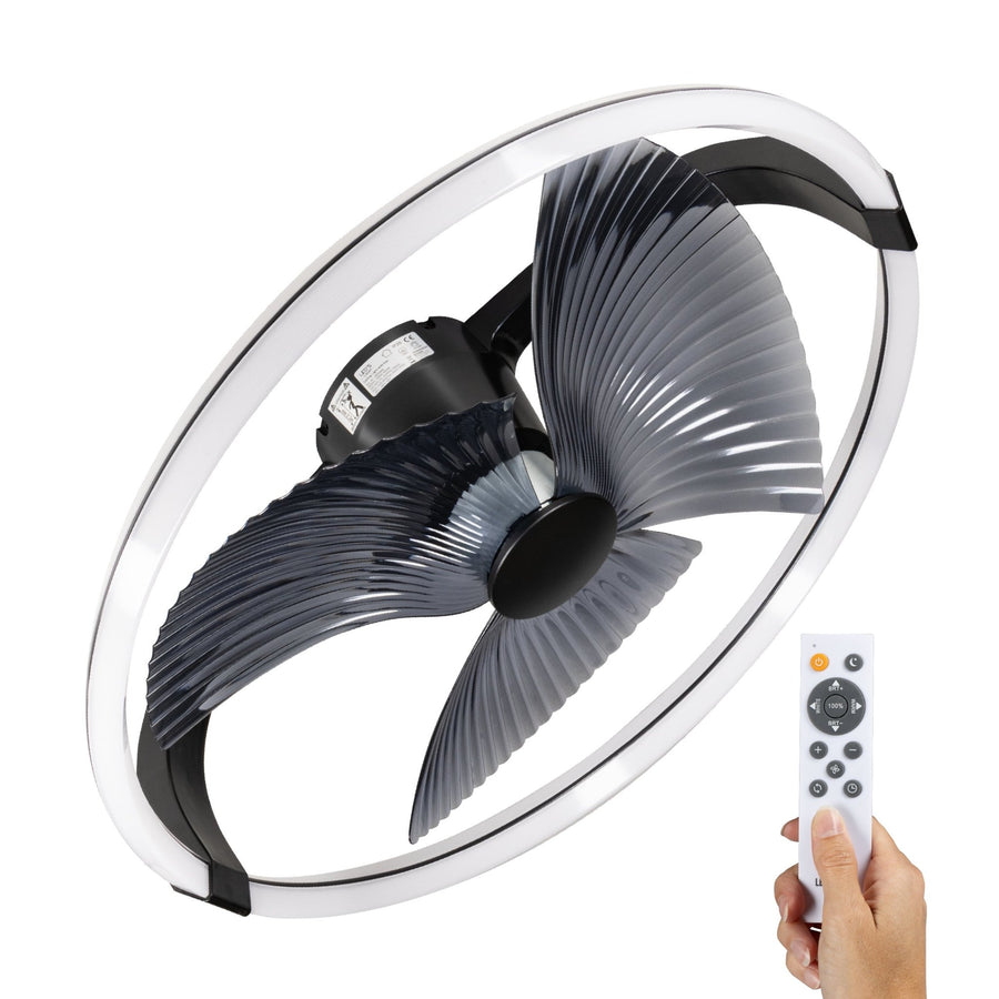 lidstore.shopckenventilator XL 74 cm - Bedienbar mit Fernbedienung - Schwarz - lidstore.shop