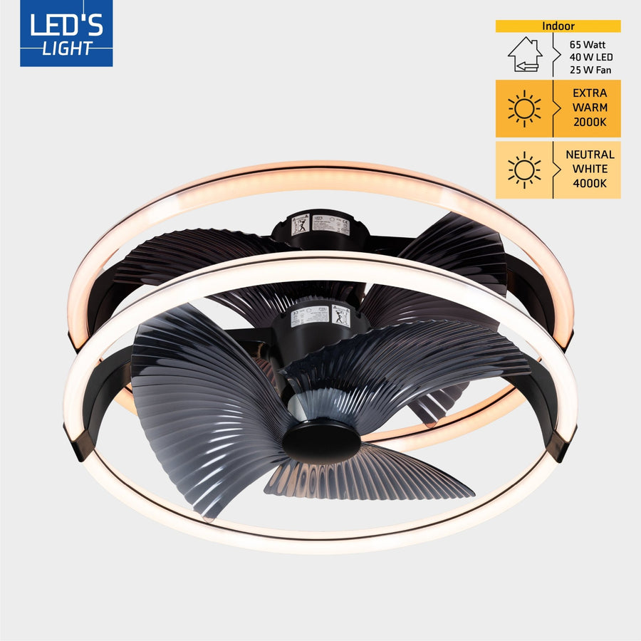 lidstore.shopckenventilator XL 74 cm - Bedienbar mit Fernbedienung - Schwarz - lidstore.shop
