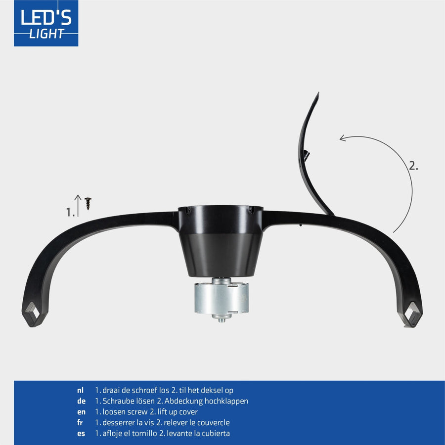 lidstore.shopckenventilator XL 74 cm - Bedienbar mit Fernbedienung - Schwarz - lidstore.shop
