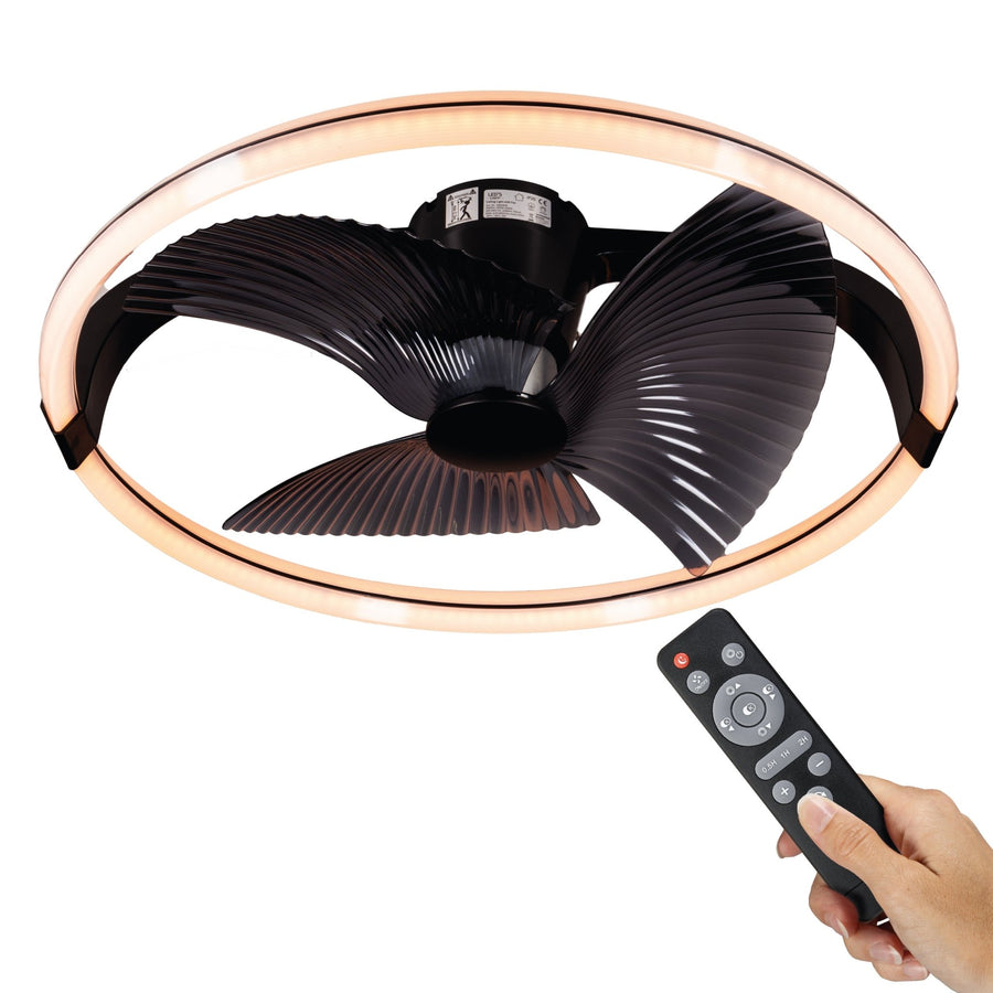 lidstore.shopckenventilator XL 74 cm - Bedienbar mit Fernbedienung - Schwarz - lidstore.shop