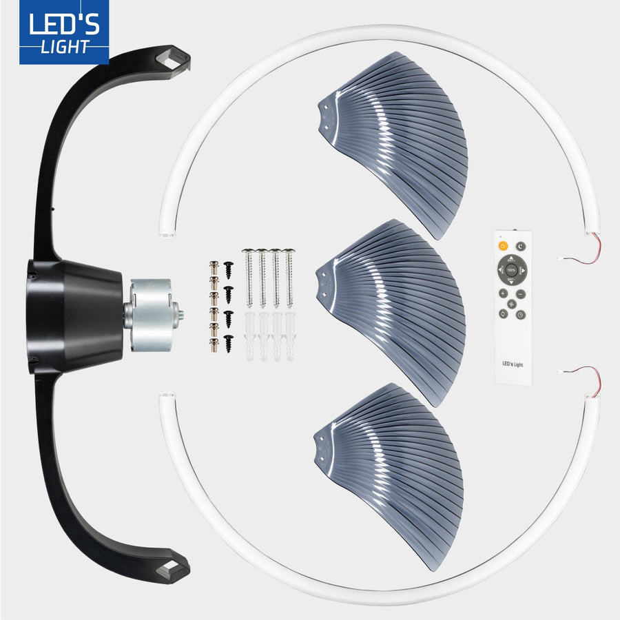 lidstore.shopckenventilator XL 74 cm - Bedienbar mit Fernbedienung - Schwarz - lidstore.shop