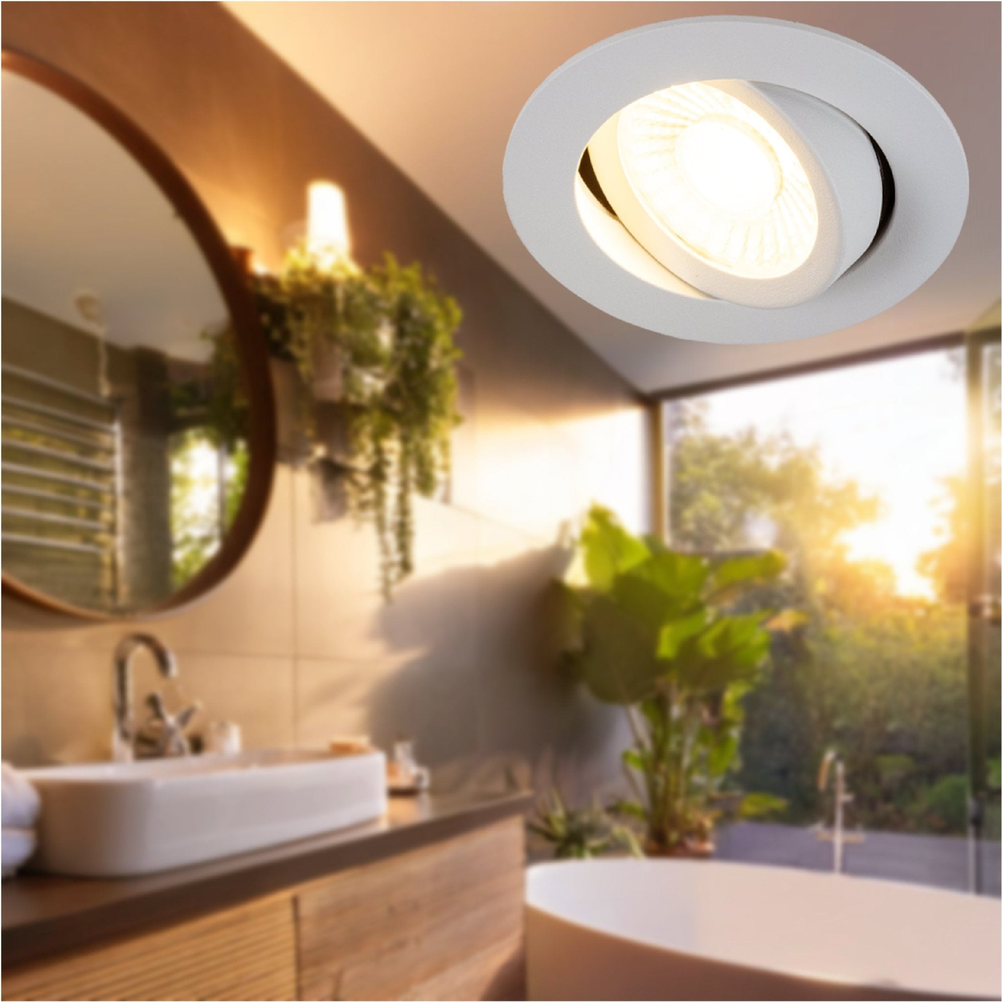 3 PACK - LED's Light PRO downlight inbouwspot Ø 68mm - Spatwaterdicht - Dimbaar - Universeel - Wit Inbouwspots LED.nl
