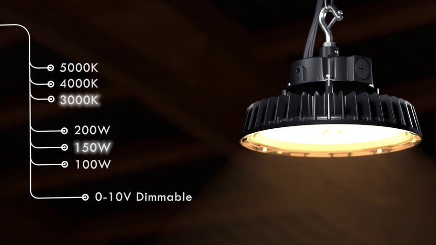 LEDs Light Pro High Bay – 200 W, 30.000 lm, PowerSelect-Dimmung, Farbtemperatur 3000 K/4000 K/5000 K – Lumileds LED – Sosen-Treiber - lidstore.shop