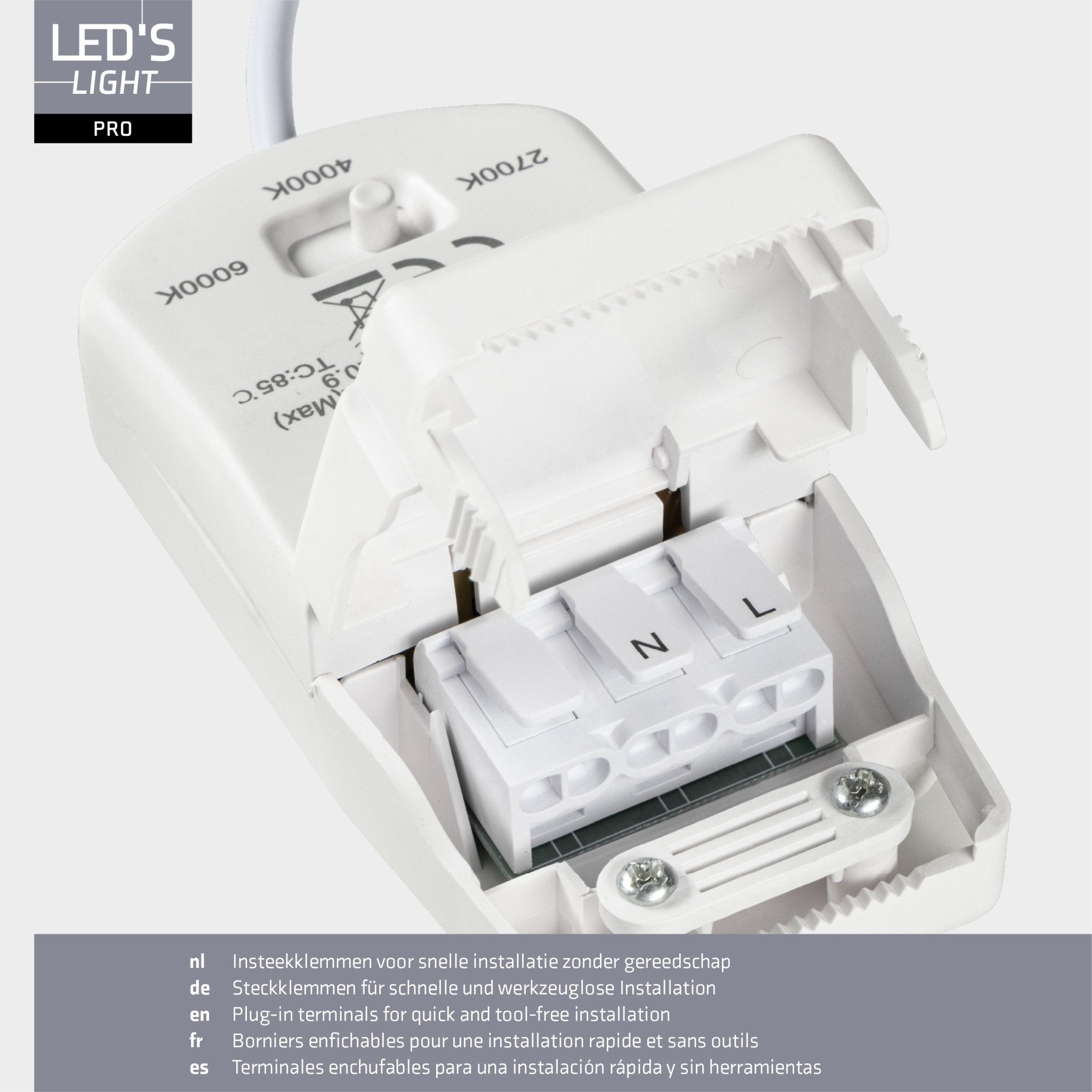 6 PACK - LED's Light PRO Inbouwspot 68 mm - Indoor & Outdoor - 3 lichtkleuren - Dimbaar licht - Wit Inbouwspots LED.nl