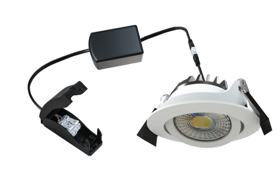 LED's Light Pro Einbaustrahler, dimmbar bis warmweiß, 5 W, 350 lm, 2700 K – 1800 K, Weiß, inkl. Treiber, IP54 - lidstore.shop