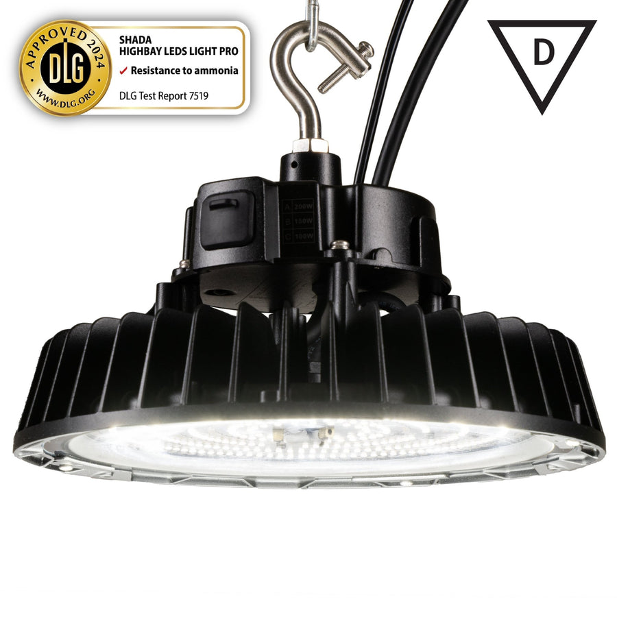 LEDs Light Pro 200W DLG Hallenleuchte 30000lm 3000K/4000K/5000K - Lumileds LED - Sosen Treiber D-Mark  - lidstore.shop