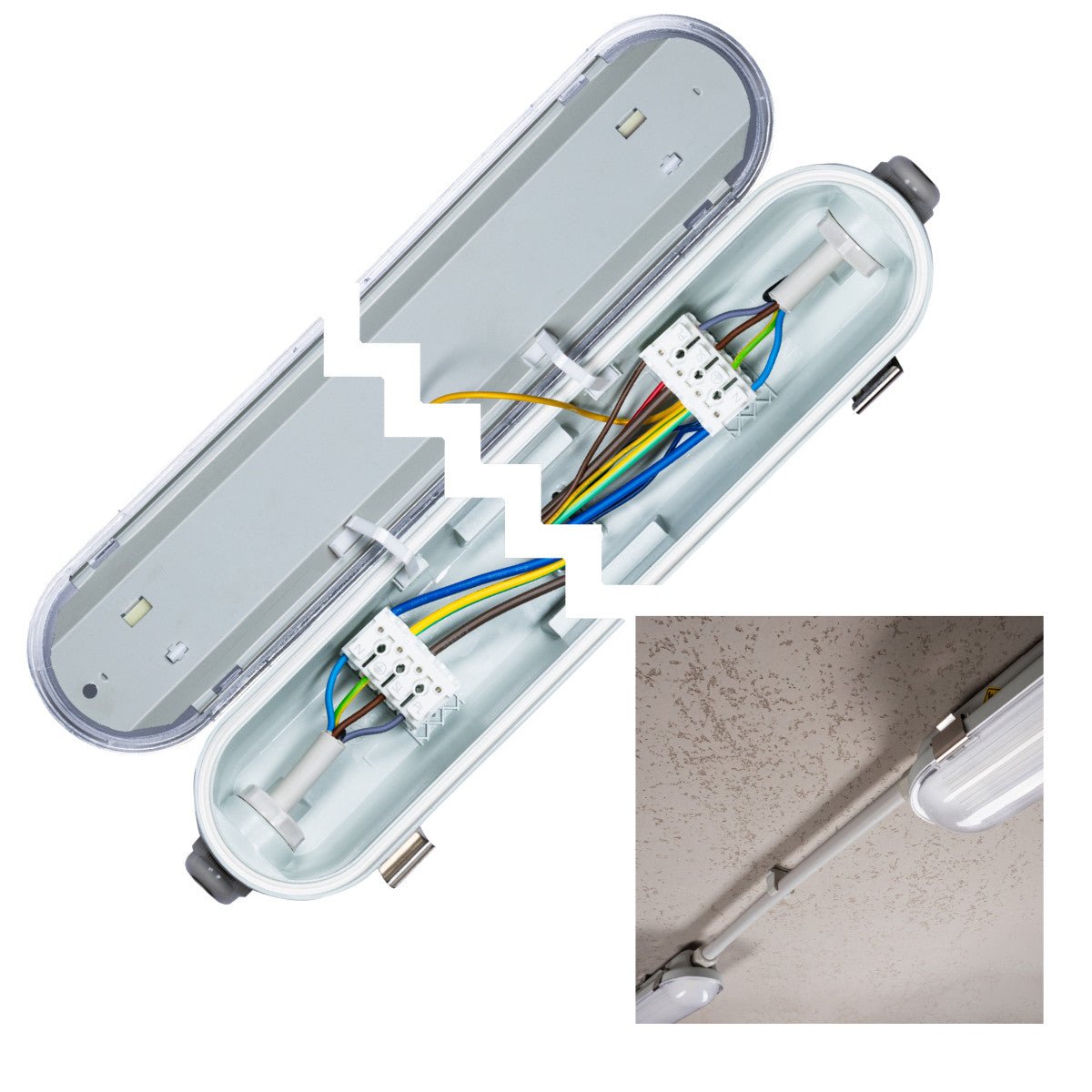 LED's Light PRO Philips LED TL armatuur 150 cm - Met noodaccu - 185lm/w - Energielabel B - 47W 7200lm 4000K LED.nl