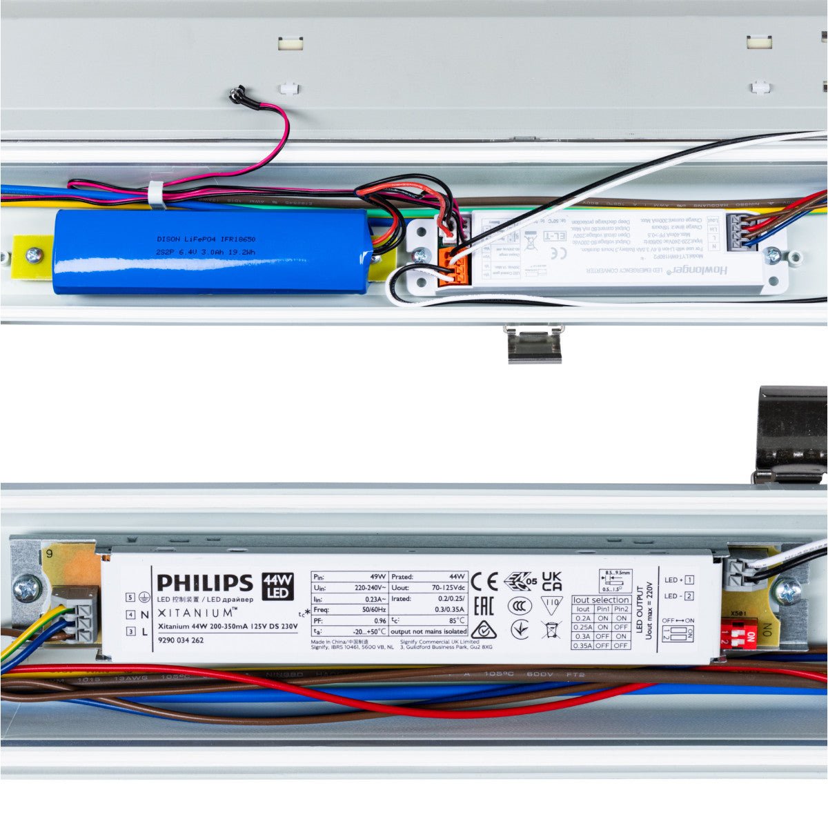 LED's Light PRO Philips LED TL armatuur 150 cm - Met noodaccu - 185lm/w - Energielabel B - 47W 7200lm 4000K LED.nl