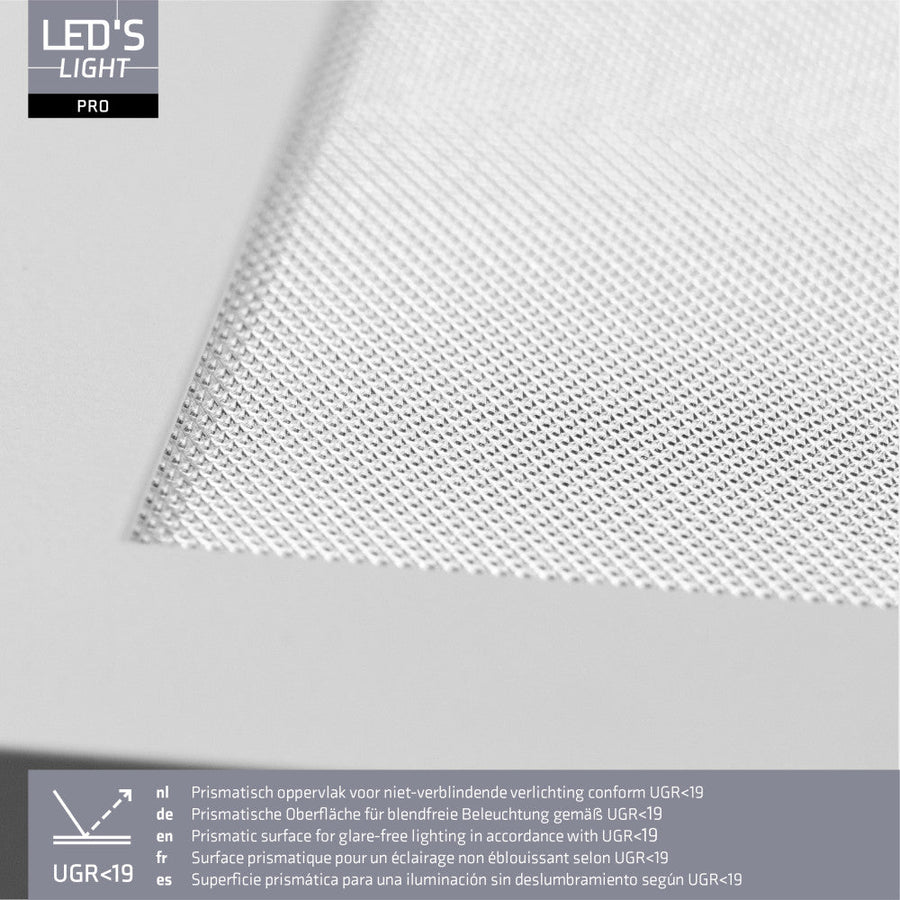 LED-Panel Light Pro – 180 lm/W – 25 W, 4500 lm, 4000 K, UGR < 19 – 620 x 620 mm – Lifud-Treiber – Weiß – Deutsche Größe - lidstore.shop