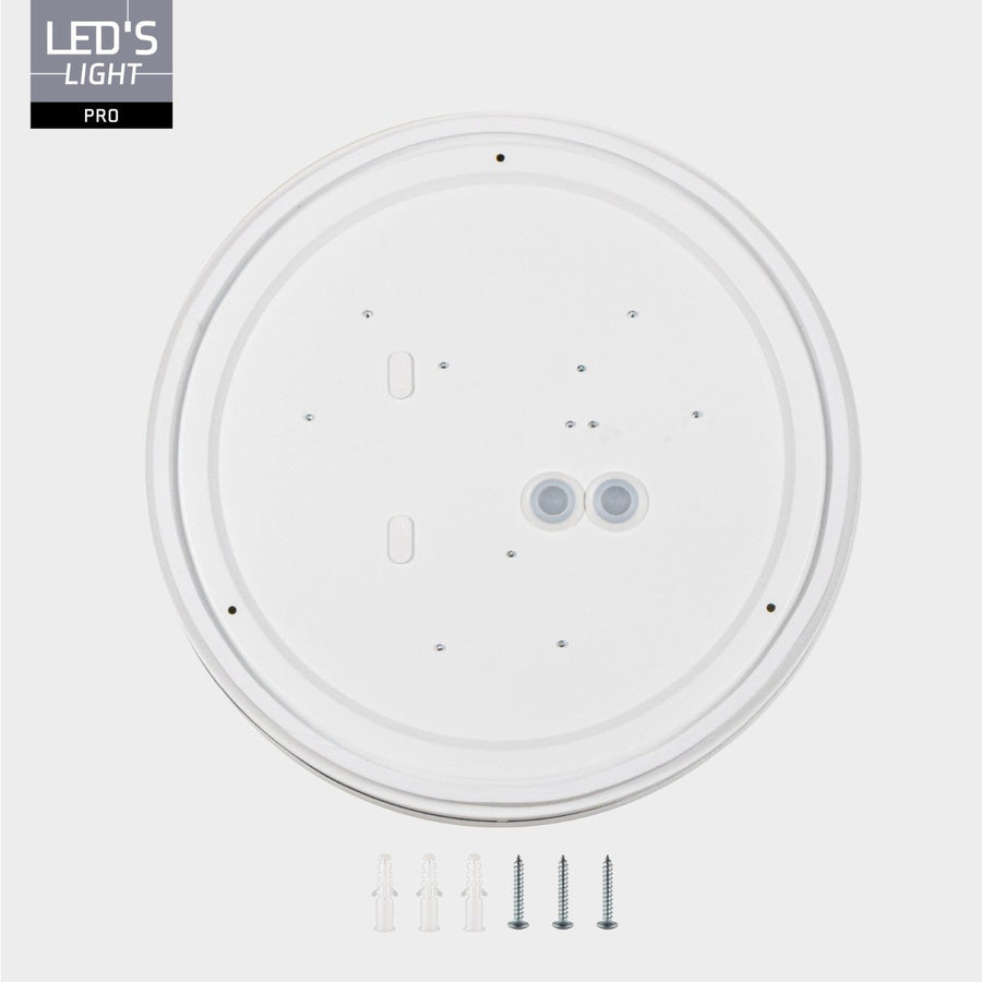LEDs Light Pro Deckenleuchte - 16W 1920lm 2700K/3000K/4000K/5000K/6000K - Ø350mm IP54 IK08 Leistung einstellbar - lidstore.shop