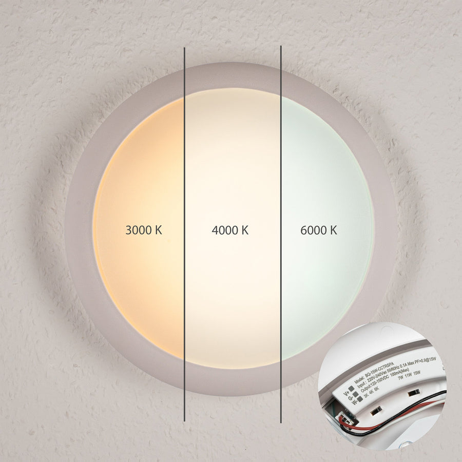 LED's Light Pro Plafondlamp 2050 met sensor - Lichtkleur en lichtsterkte dimbaar - Waterdicht - Ø 30 cm Plafondlampen Led.nl