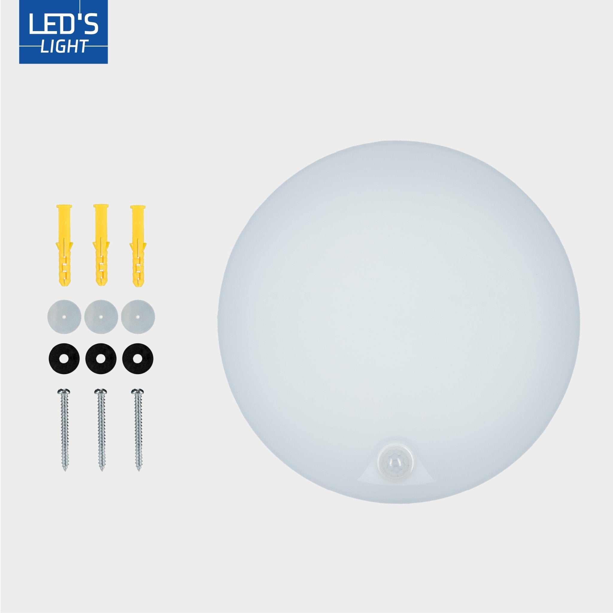 LED's Light Pro Plafondlamp met sensor - Bewegingssensor en schemersensor - 6 standen - 25 cm Plafondlampen LED.nl