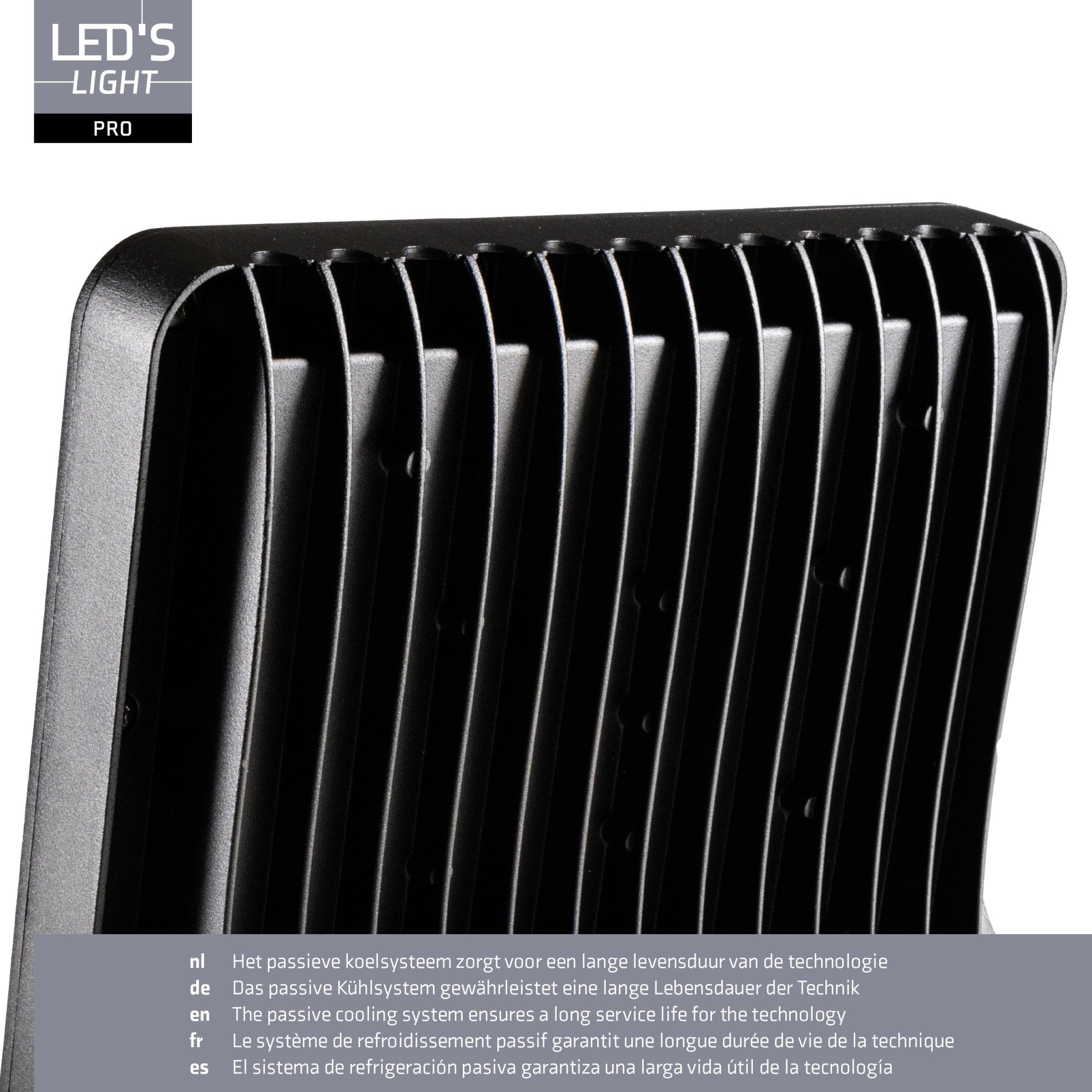 LED's Light Pro Premium Floodlight 12750lm - CCT schakelbaar - Powerselect - 6 lichtstanden - Water en roestbestendig - 100W Schijnwerpers LED.nl