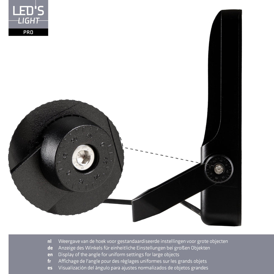 LED's Light Pro Premium Floodlight 12750 - 6 light modes - Water and rust resistant - 100W - LED.nl