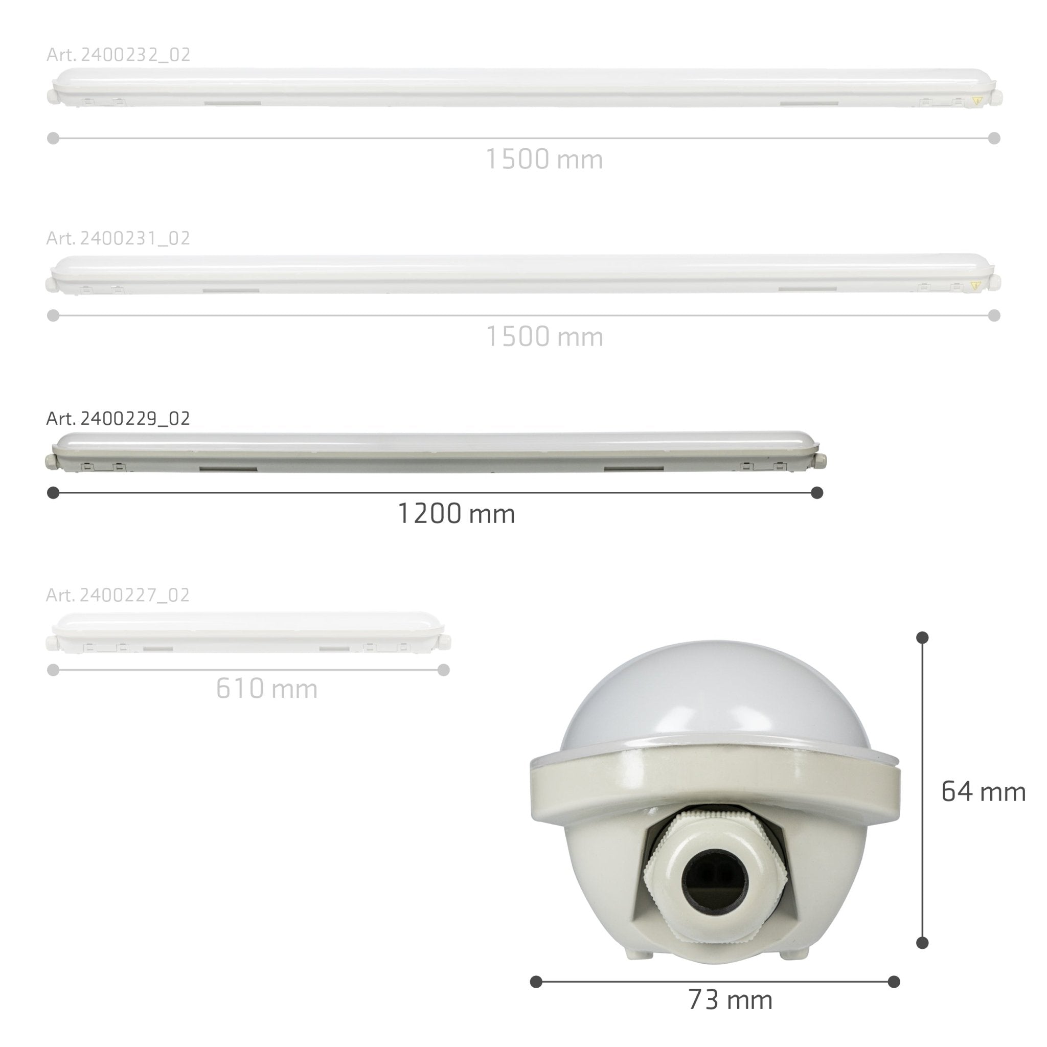 LED's Light Pro Koppelbaar LED TL armatuur compleet 120 cm - Waterdicht - 4640 lm 29W 4000K 160lm/w TL verlichting LED.nl
