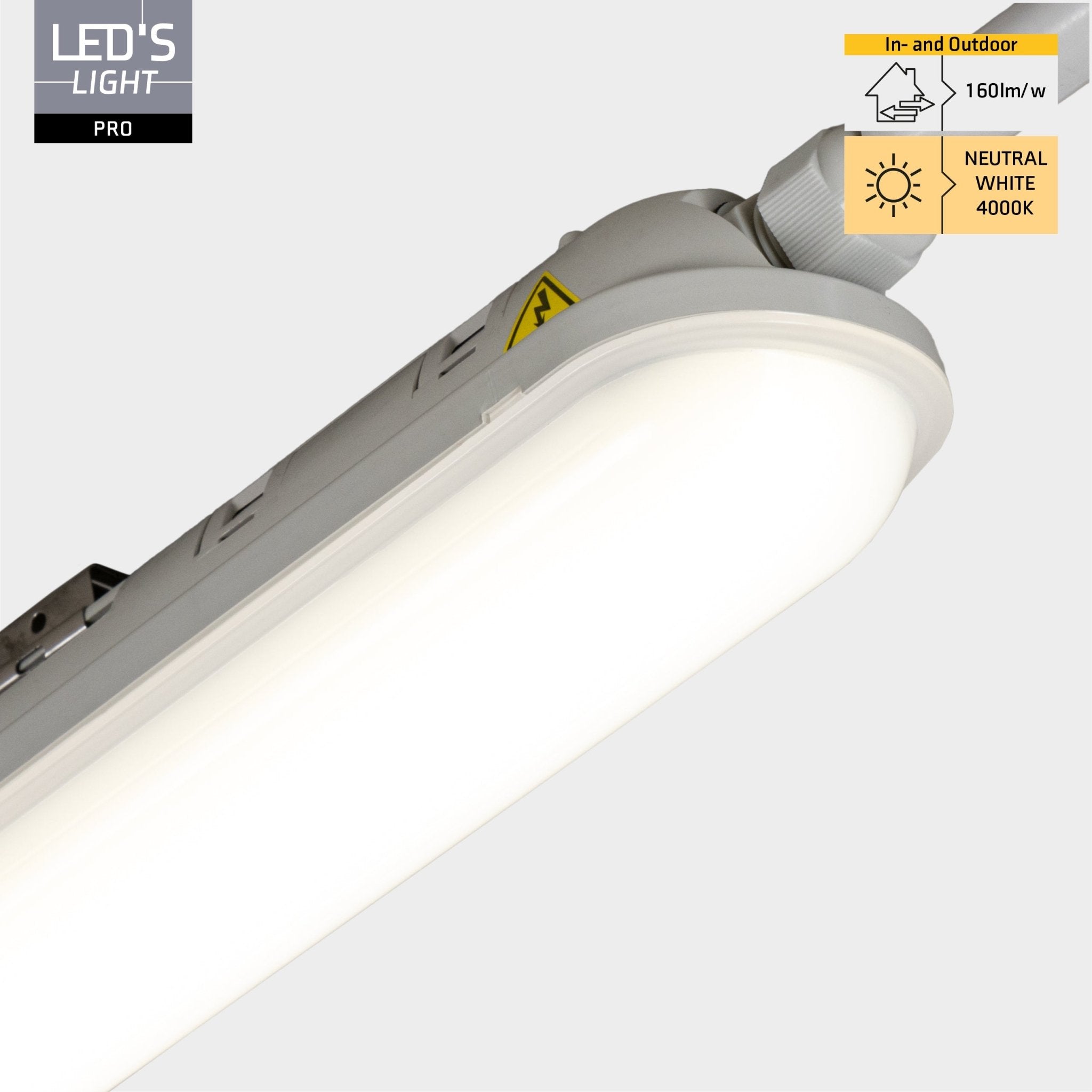 LED's Light Pro Koppelbaar LED TL armatuur compleet 120 cm - Waterdicht - 4640 lm 29W 4000K 160lm/w TL verlichting LED.nl