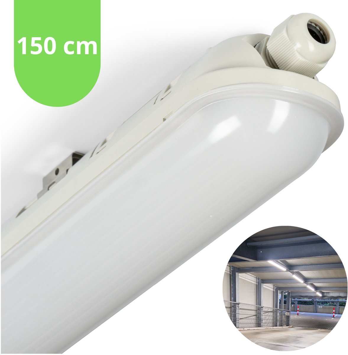 2 PACK - LED's Light Pro Premium Koppelbaar LED TL armatuur 40W 150cm 6400lm 4000K 160lm/w TL verlichting LED.nl