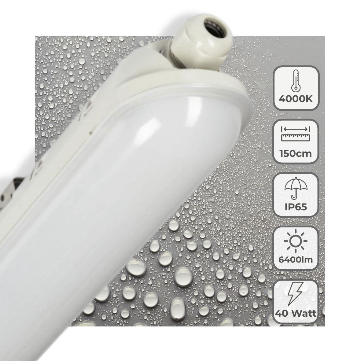 LED's Light Pro Premium Koppelbaar LED TL armatuur 40W 150cm 6400lm 4000K 160lm/w TL verlichting LED.nl