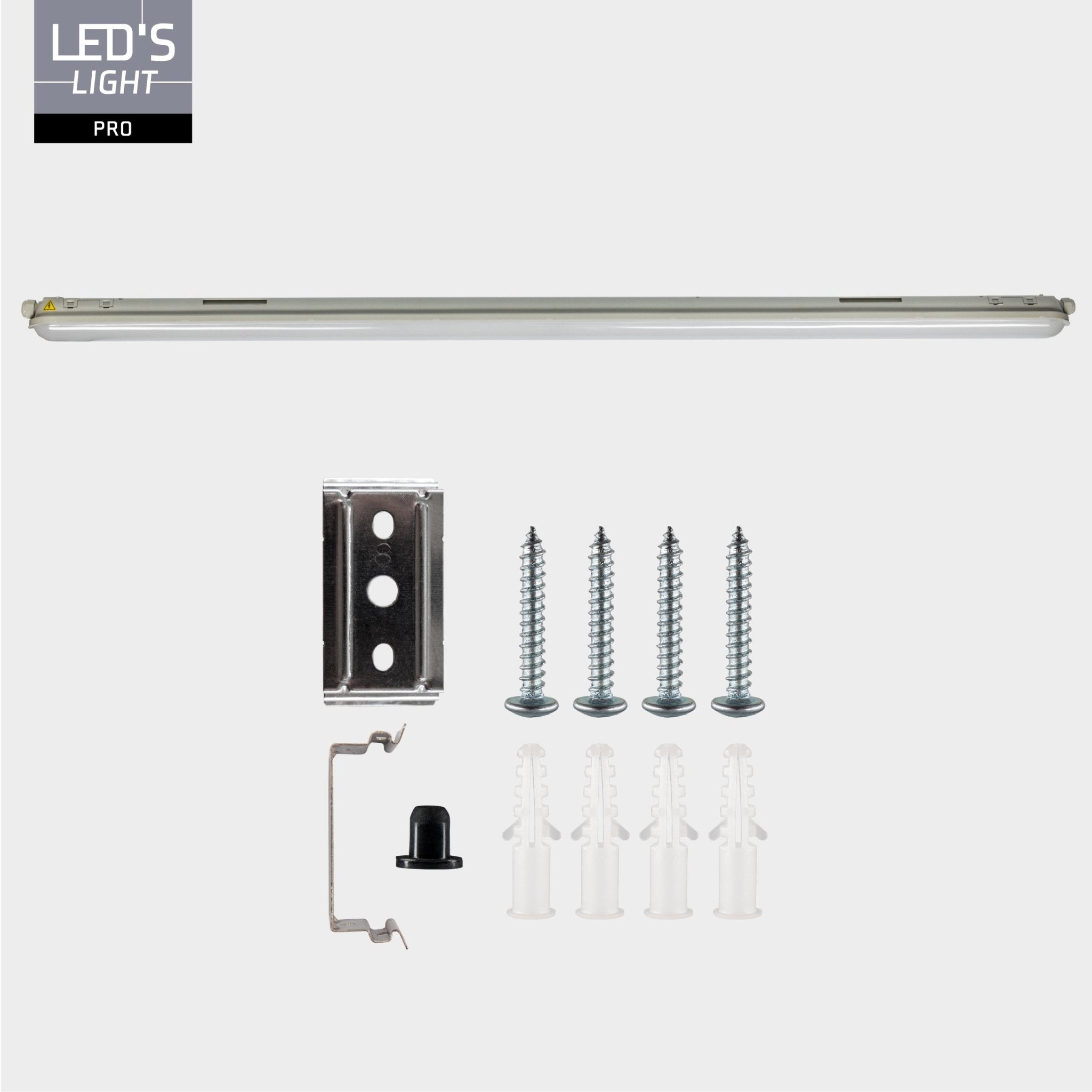 LED's Light Pro TL armatuur compleet 60 cm - Koppelbaar - IP65 Waterdicht - 2400 lm - 15W - 160lm/w TL verlichting LED.nl