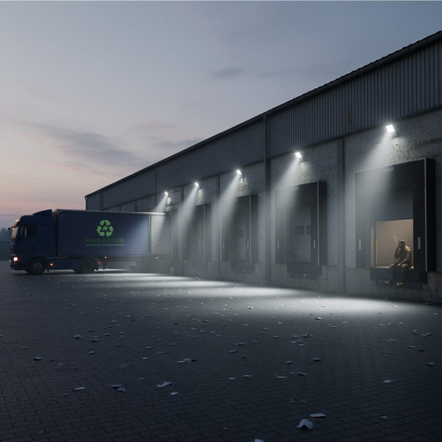 LED-Flutlicht Light Pro – Farbtemperatur – 100 W, 14.000 lm, 3000 K/4000 K/5000 K – Netzteil von Sosen – Schwarz – Schutzart IP66/IK08 – Einstellbare Leistung - lidstore.shop