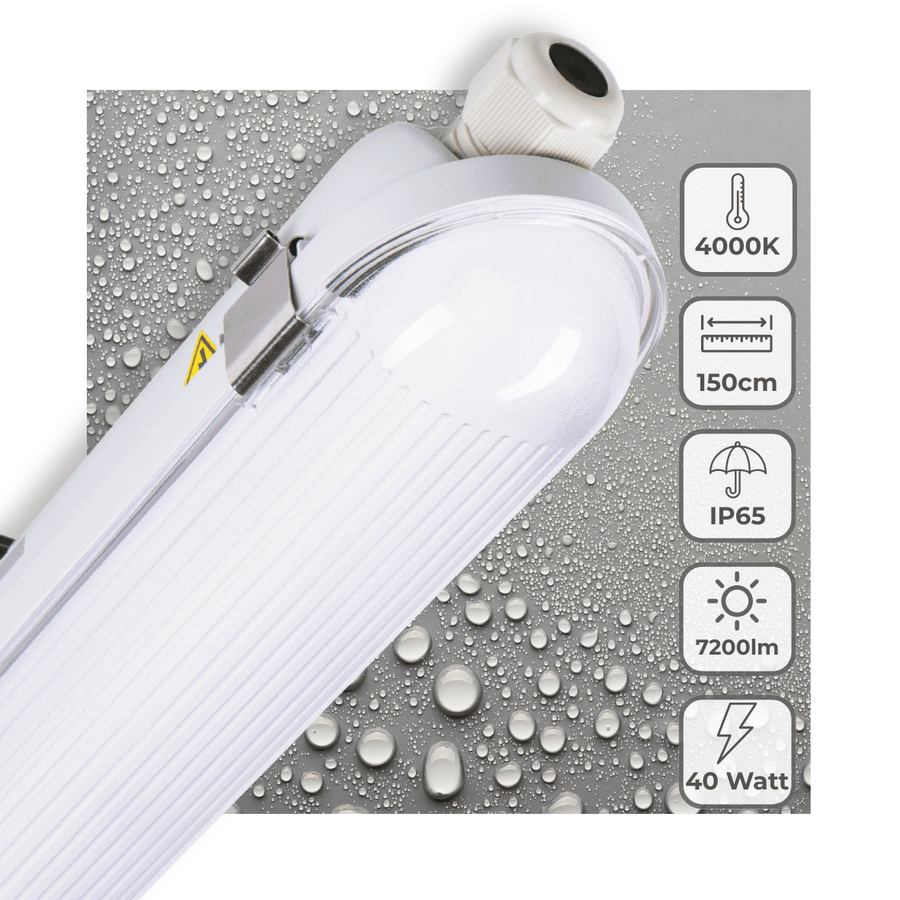 Elite LED TL fixture 150 cm - Energy label B - Dimmable light - 7200 lm - LED.nl